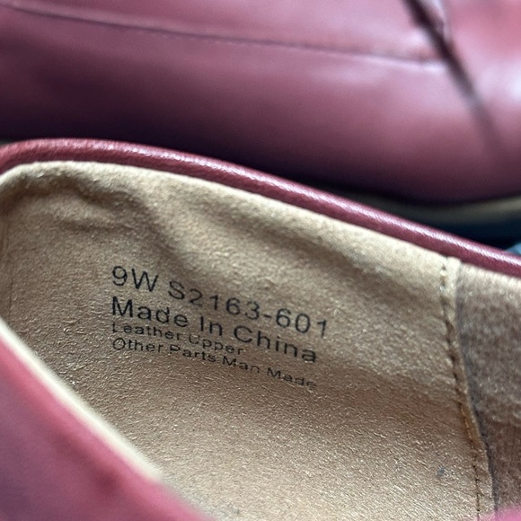 Softwalk Whitby Women's Shoes Dark Red Size 9 Oxford blood red leather - Picture 7 of 16